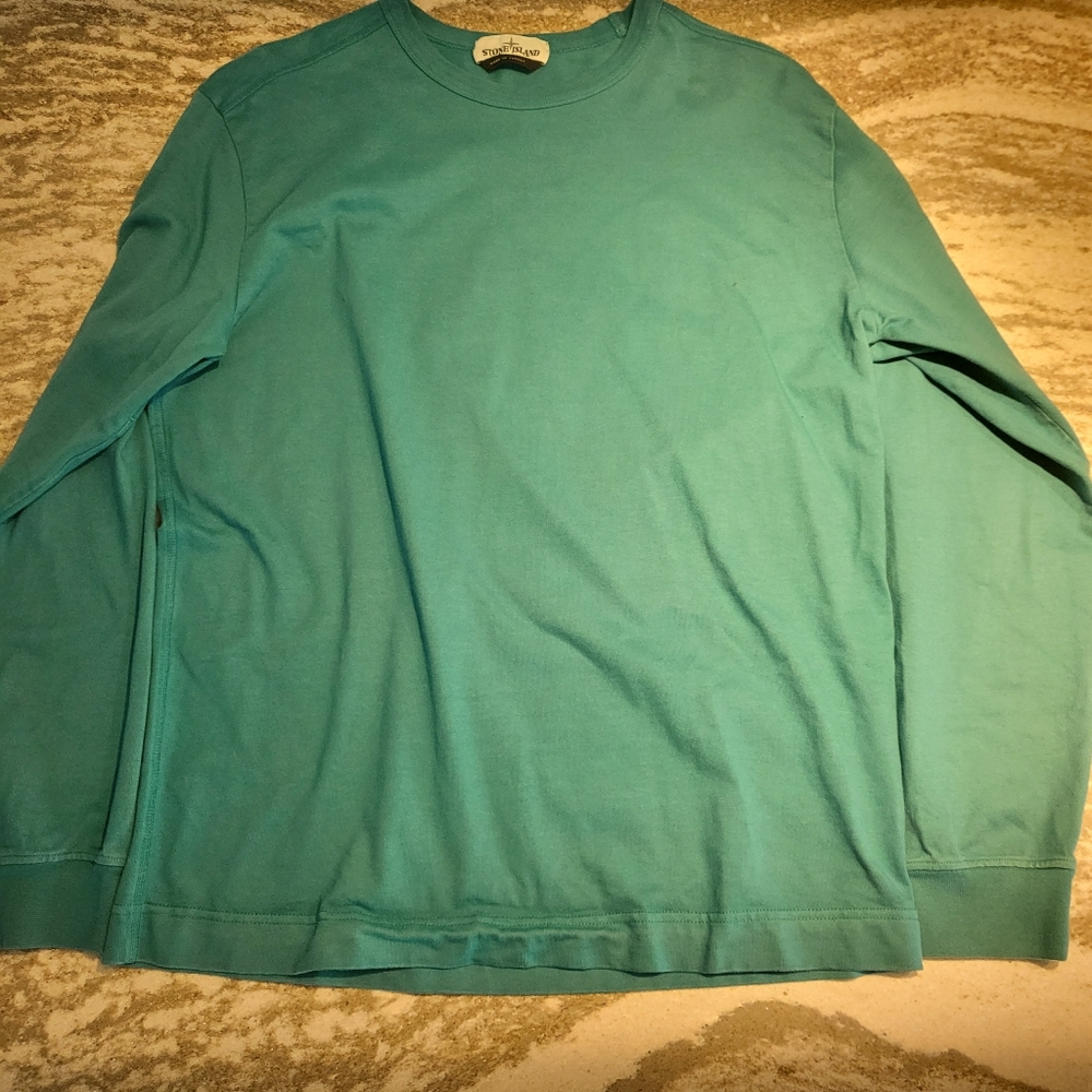 Teal Stone Island Tee